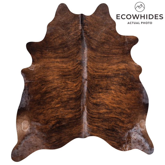 Brazilian Brindle Cowhide Rug Size 6'10" L x 6'1" W 8822
