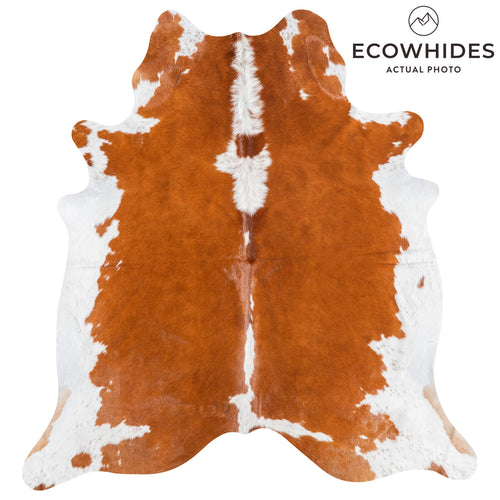 Brazilian Hereford Cowhide Rug Size 7'11" L x 7'3" W 8830