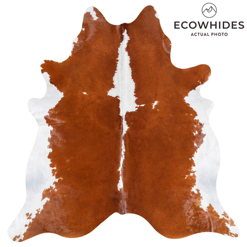 Brazilian Hereford Cowhide Rug Size 7'5" L x 7'3" W 8837