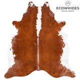 Brazilian Hereford Cowhide Rug Size 7'6" L x 6'11" W 8838