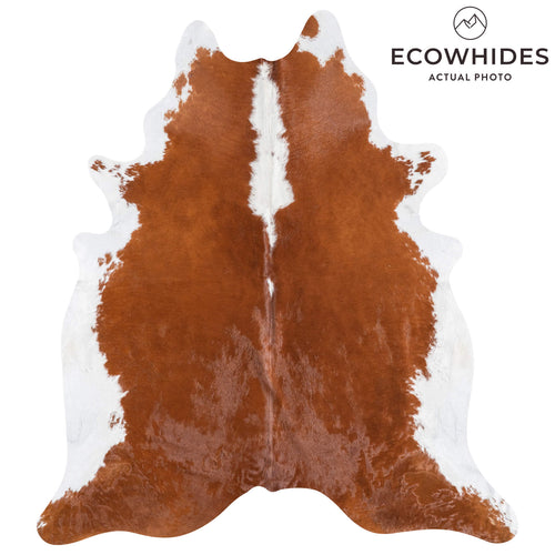 Brazilian Hereford Cowhide Rug Size 7'8" L x 6'9" W 8839
