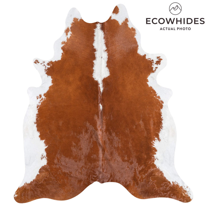 Brazilian Hereford Cowhide Rug Size 7'8" L x 6'9" W 8839