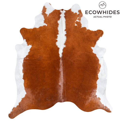 Brazilian Hereford Cowhide Rug Size 7'4" L x 6'7" W 8842
