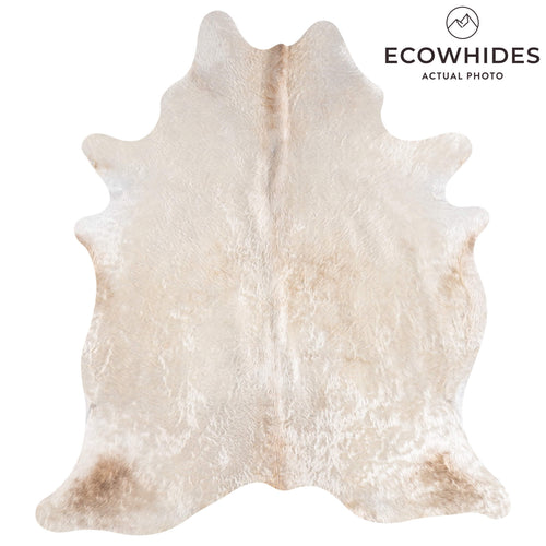 Brazilian Champagne Cowhide Rug Size 7'0" L x 6'4" W 8856