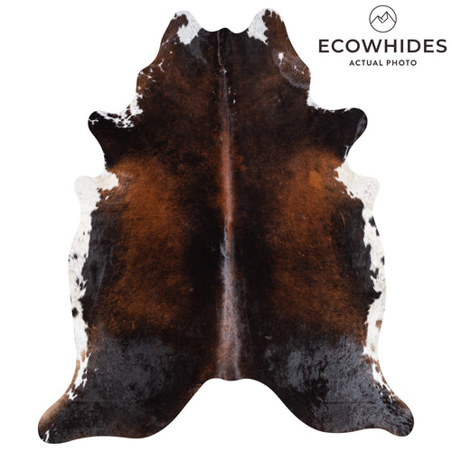 Brazilian Mahogany Cowhide Rug Size 8'4" L x 7'1" W 8864