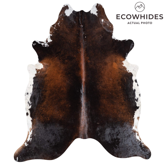 Brazilian Mahogany Cowhide Rug Size 8'4" L x 7'1" W 8864