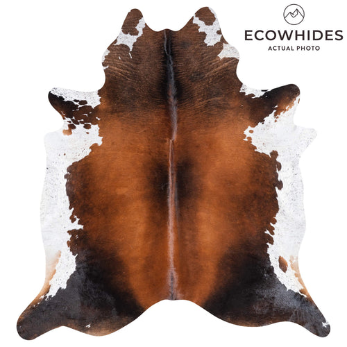Brazilian Mahogany Cowhide Rug Size 7'11" L x 7'4" W 8894