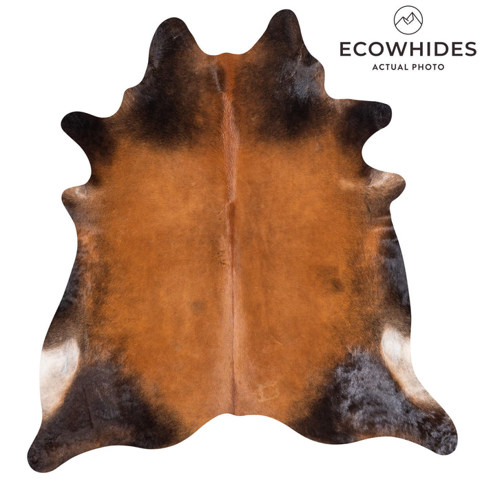 Brazilian Mahogany Cowhide Rug Size 8'4" L x 7'9" W 8895