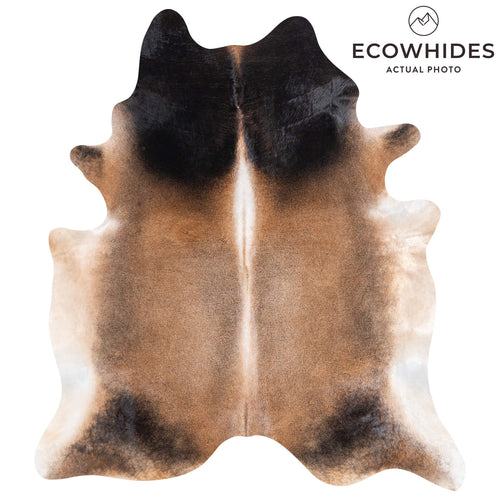 Brazilian Mahogany Cowhide Rug Size 8'2" L x 7'3" W 8898