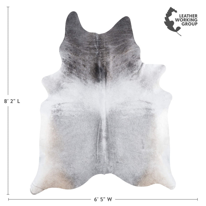 Brazilian Grey Cowhide Rug Size 8'2" L x 6'5" W 8911