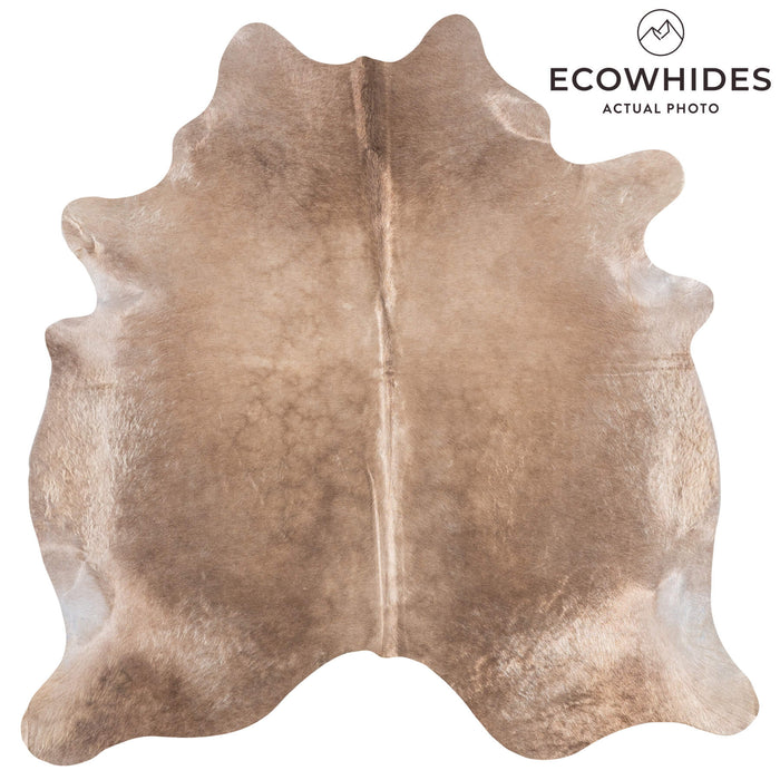 Brazilian Beige Cowhide Rug Size 7'4" L x 6'11" W 8915