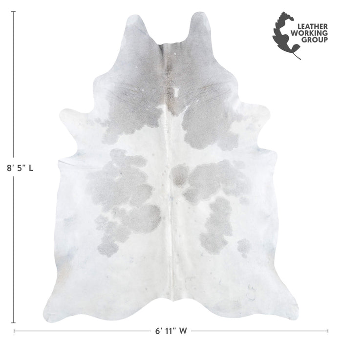 Brazilian Grey Cowhide Rug Size 8'5" L x 6'11" W 8918