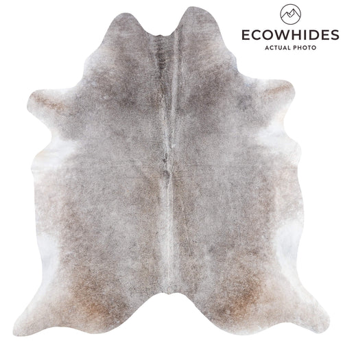 Brazilian Grey Palomino Cowhide Rug Size 7'9" L x 7'4" W 8943