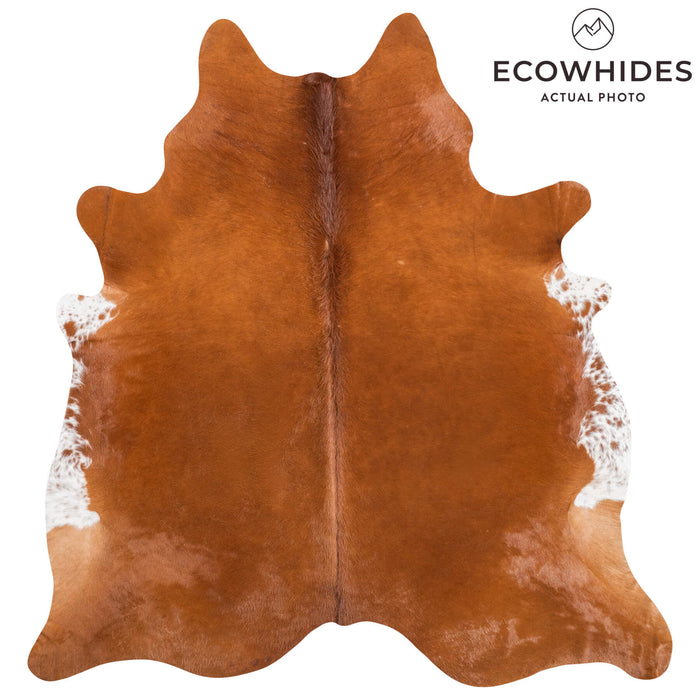 Brazilian Brown Cowhide Rug Size 7'6" L x 7'0" W 8959