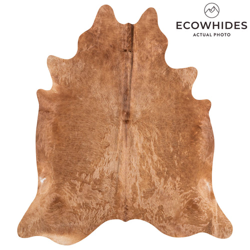 Brazilian Brown Cowhide Rug Size 7'5" L x 6'7" W 9007