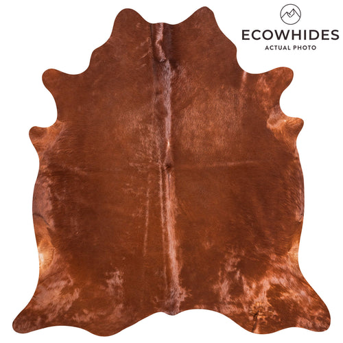 Brazilian Brown Cowhide Rug Size 7'2" L x 6'10" W 9011