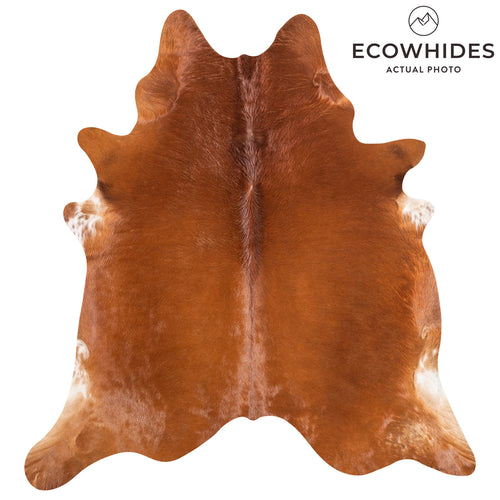 Brazilian Brown Cowhide Rug Size 6'8" L x 6'3" W 9017