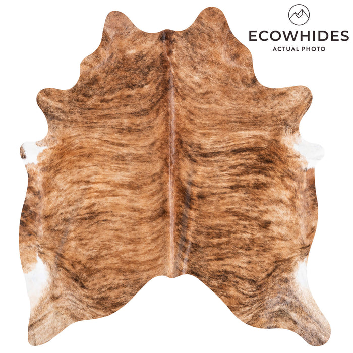 Brazilian Brindle Cowhide Rug Size 6'9" L x 6'1" W 9030