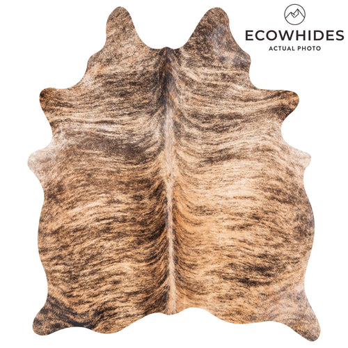 Brazilian Brindle Cowhide Rug Size 6'8" L x 5'7" W 9031