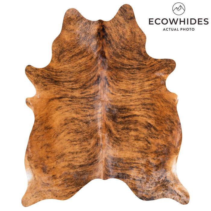 Brazilian Brindle Cowhide Rug Size 6'9" L x 5'10" W 9036