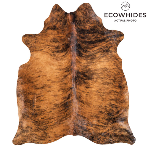 Brazilian Brindle Cowhide Rug Size 6'8" L x 5'9" W 9038