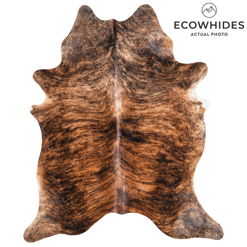 Brazilian Brindle Cowhide Rug Size 6'11" L x 5'11" W 9039