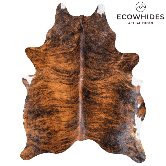 Brazilian Brindle Cowhide Rug Size 7'1" L x 5'9" W 9041