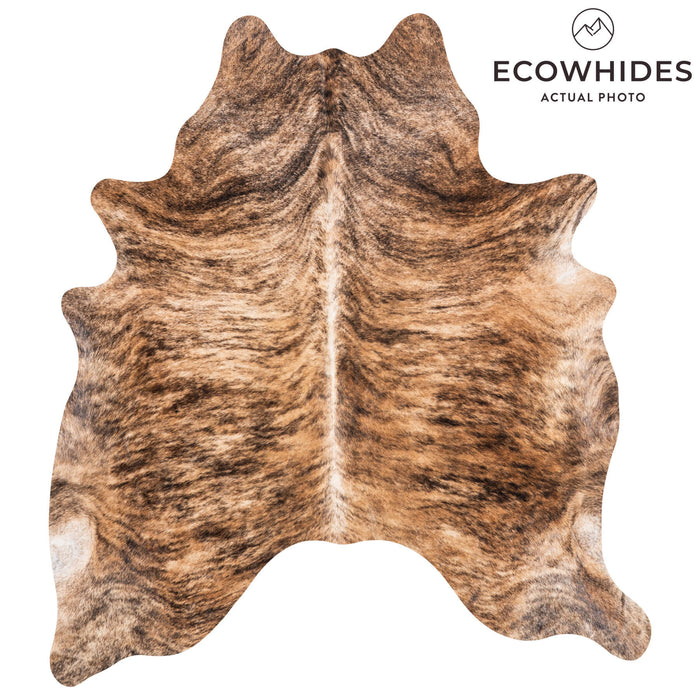Brazilian Brindle Cowhide Rug Size 6'8" L x 6'3" W 9045
