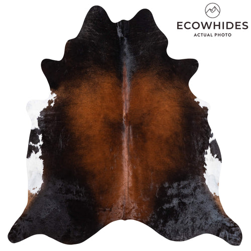 Brazilian Mahogany Cowhide Rug Size 7'0" L x 6'11" W 9102