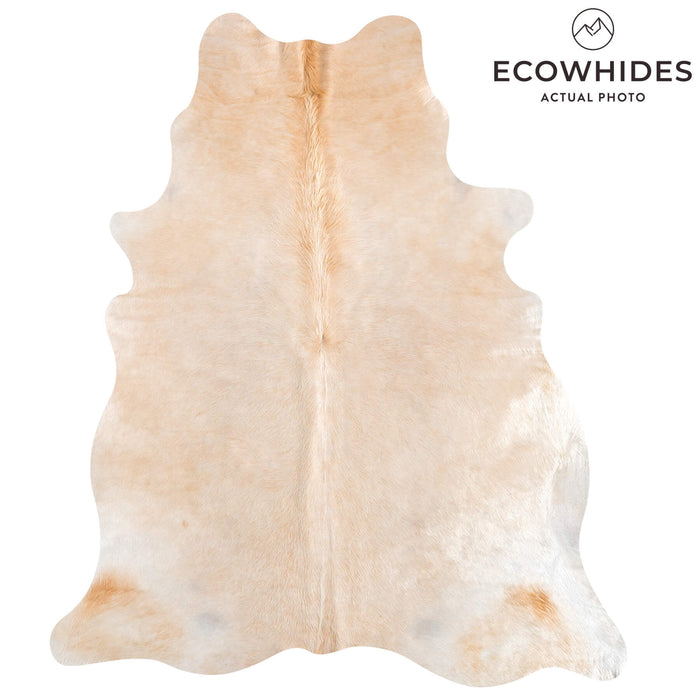Brazilian Beige Cowhide Rug Size 7'7" L x 6'3" W 9172