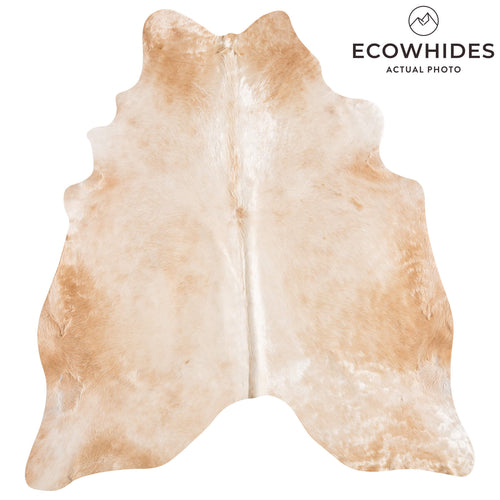 Brazilian Beige Cowhide Rug Size 7'1" L x 6'9" W 9173