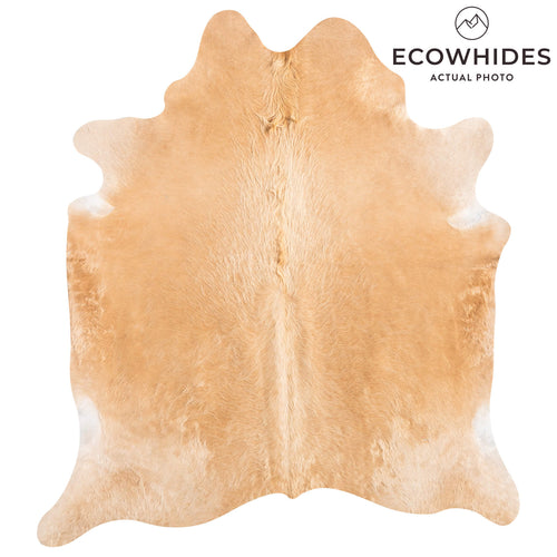 Brazilian Beige Cowhide Rug Size 7'2" L x 6'7" W 9174