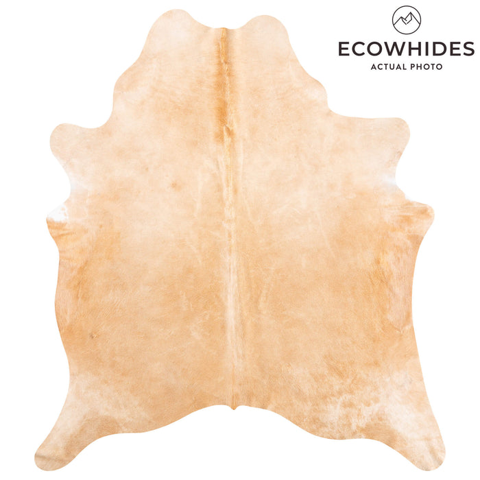 Brazilian Beige Cowhide Rug Size 7'4" L x 6'4" W 9175