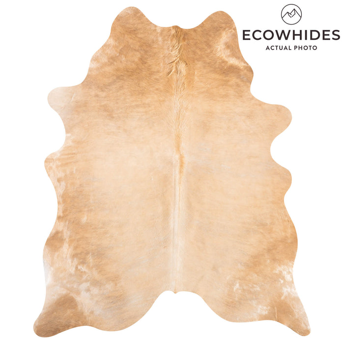 Brazilian Beige Cowhide Rug Size 7'1" L x 5'11" W 9177