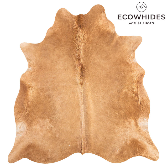 Brazilian Beige Cowhide Rug Size 6'8" L x 6'4" W 9179