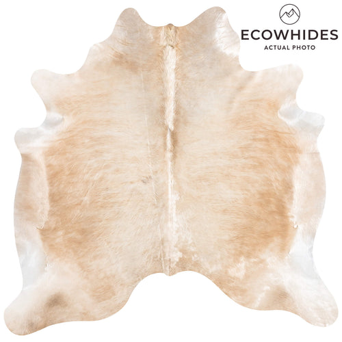 Brazilian Beige Cowhide Rug Size 6'0" L x 6'2" W 9180