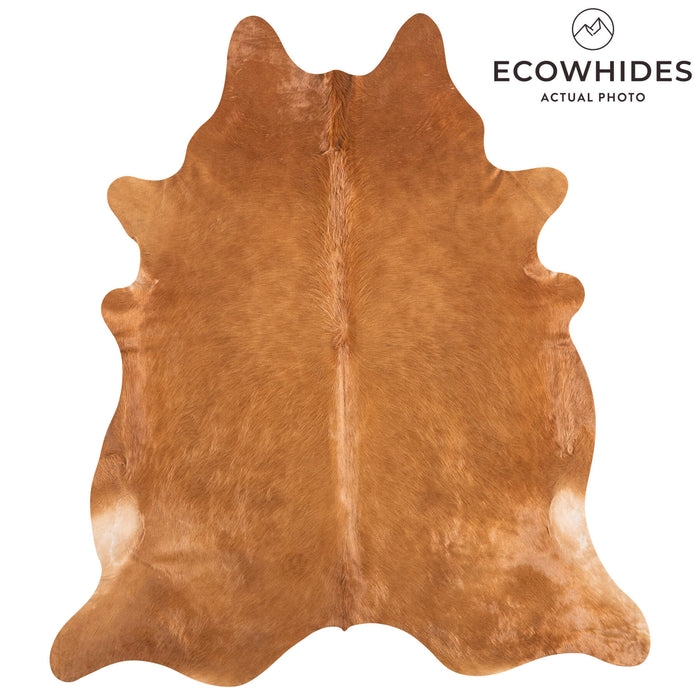 Brazilian Beige Cowhide Rug Size 7'10" L x 6'10" W 9181