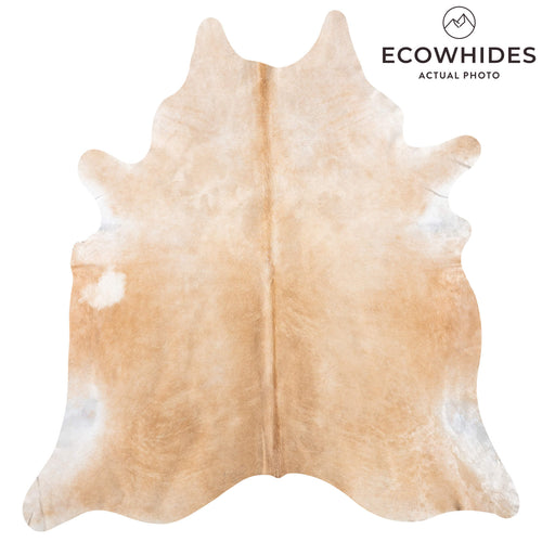 Brazilian Beige Cowhide Rug Size 7'9" L x 7'4" W 9183