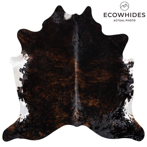 Dark Brindle Cowhide Rug Size 7'7" L x 7'7" W 9251