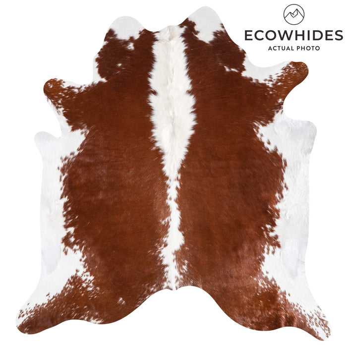 Brazilian Hereford Cowhide Rug Size 7'5" L x 6'10" W 9253