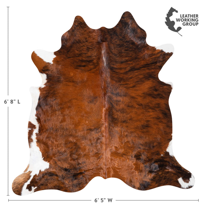 Brindle Cowhide Rug Size 6'8" L x 6'5" W 9315