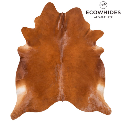 Brazilian Brown Cowhide Rug Size 7'11" L x 6'10" W 9329