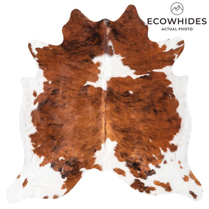 Tricolor Cowhide Rug Size 6'5" L x 6'4" W 9347