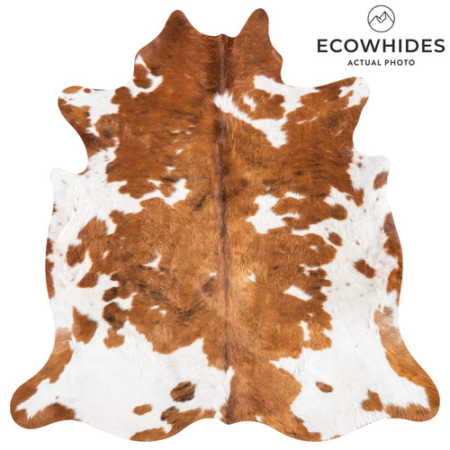 Tricolor Cowhide Rug Size 6'5" L x 6'4" W 9412