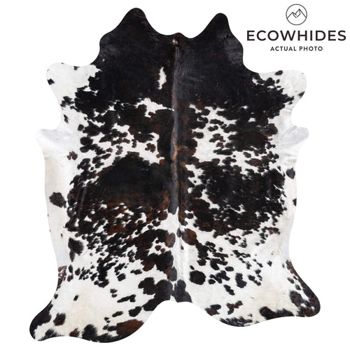 Tricolor Cowhide Rug Size 7'10" L x 6'10" W 9423