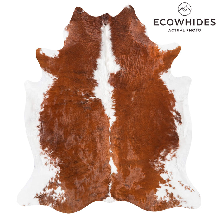Tricolor Cowhide Rug Size 7'3" L x 6'6" W 9476