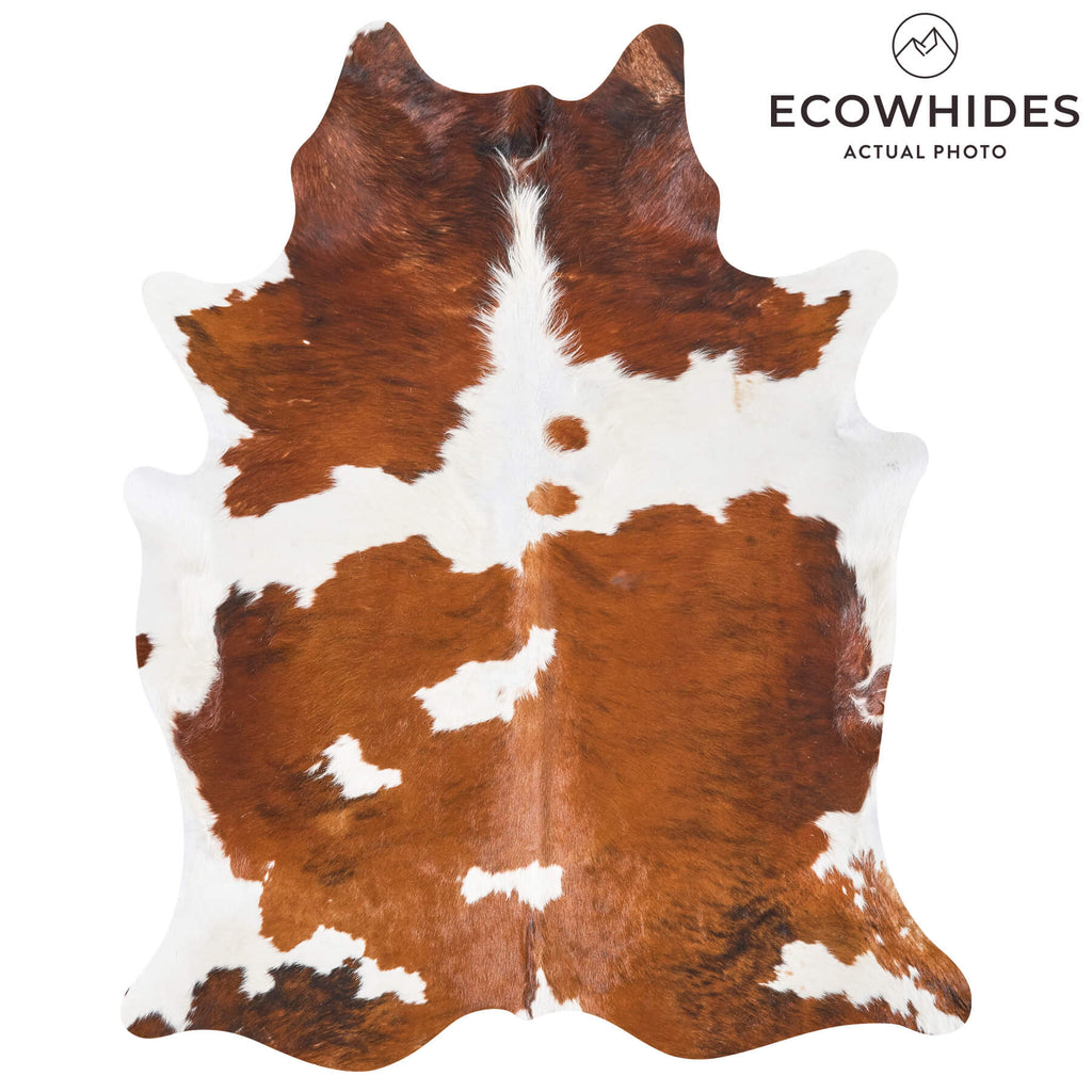 Vintage Tricolor Cowhide Rug Size 6'5