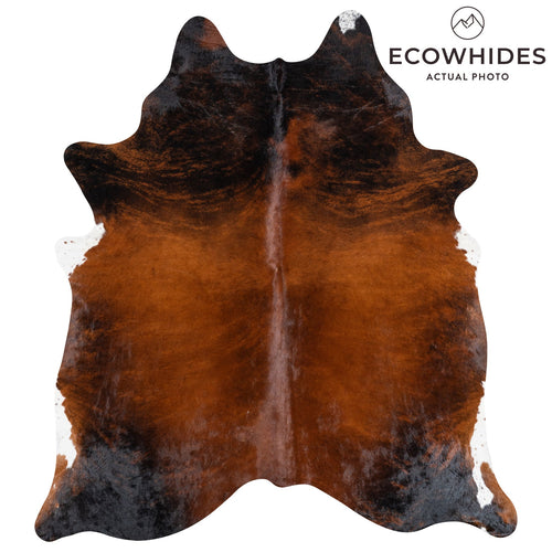Brazilian Brindle Cowhide Rug Size 7'5" L x 6'8" W 9911