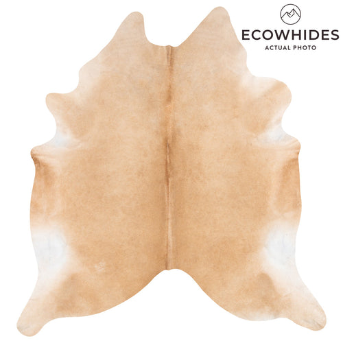 Brazilian Beige Cowhide Rug Size 7'11" L x 7'6" W 9936