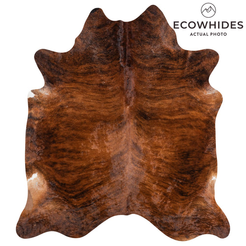 Brazilian Brindle Cowhide Rug Size 7'5" L x 6'8" W 9940